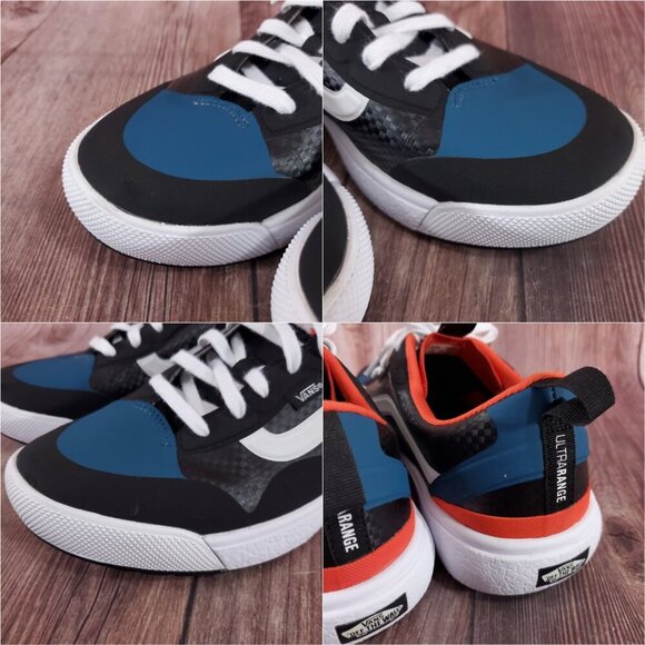 Vans Black and Blue Athletic Shoes - Picture 10 of 15